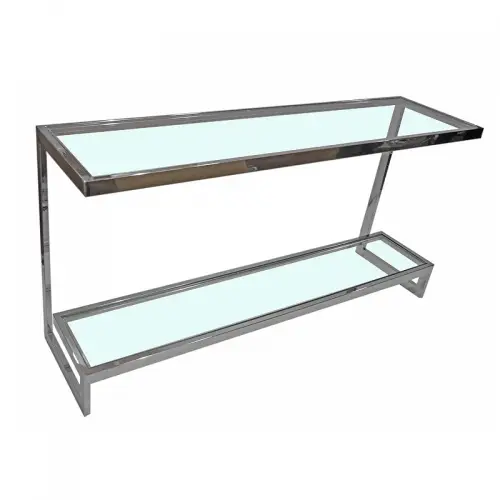By Kohler  Console Table Norton 150x40x76cm with Clear Glass (115470)