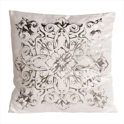 By Kohler  Pillow 50x50x2.8cm (Silver Khari Print) (109979)