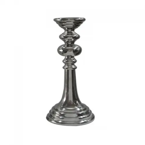 By Kohler  Candleholder 28x28x82cm silver (107812)