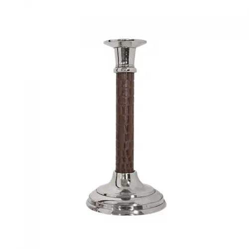 By Kohler  Candleholder 11x6x24cm Small silver brown (100660)