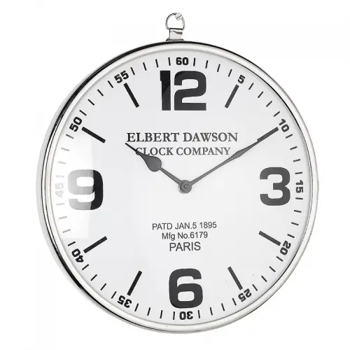 By Kohler  Wall Clock Dawson 30x3x30cm Small retro black white (112462)