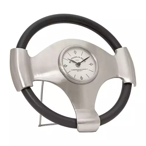  Table Clock Steering Wheel 35x7x35cm Large