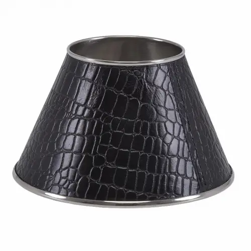  Lampshade 20x20x11cm croco leather black