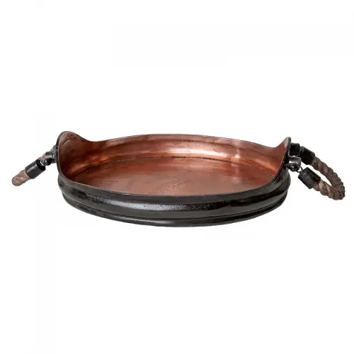 By Kohler  Tray 49x35x11cm Oval With Rope Handle (104766)