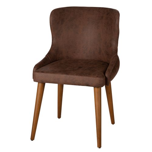  Istanbul Arm dining chair brown leather