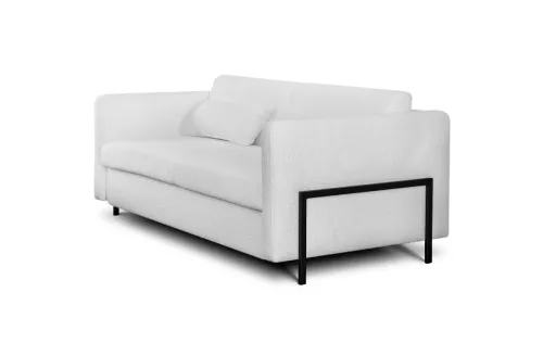  Como 3 Seat Bed-Sofa W198xD102xH81cm ( Bed Space 180x198cm) Leg Black