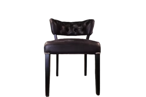  SALE Ryn Chair dining chair - Buffalo Black Vintage  - Black legs - Silver nails