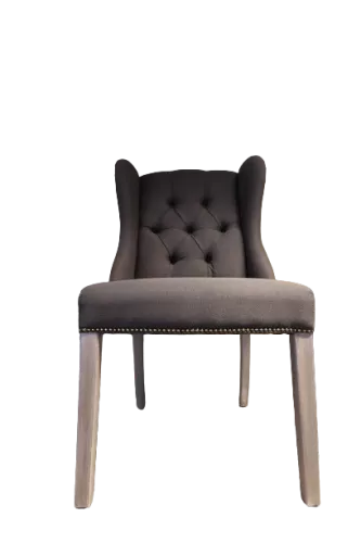  SALE Roxy side dining chair - luca Slate 87 - New Grey Legs - Yes Antique Nails